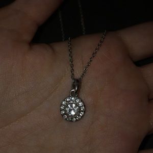 One sterling silver pendant necklace